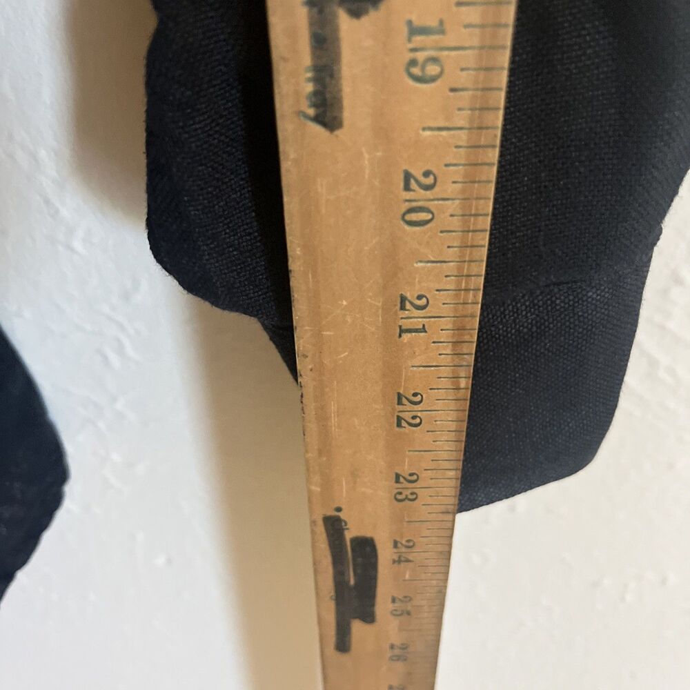 LUCKY BRAND Men's Dungarees Linen L/S Shirt Button Front Embroidered Black XL - Picture 7 of 10
